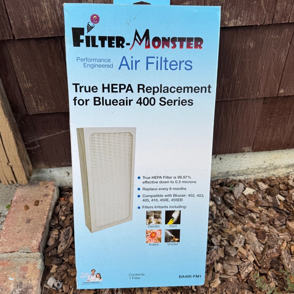 Filter-Monster True HEPA Replacement for Blueair 400 Series BA400-FM1 Air Filter